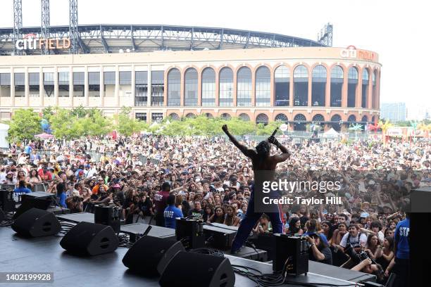 JPEGMafia performs during the 2022 Governors Ball Music Festival at Citi Field on June 10, 2022 in New York City.