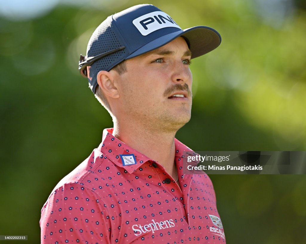 Austin Cook Leto Austin Cook of the United States walks off the 17th tee during the ...