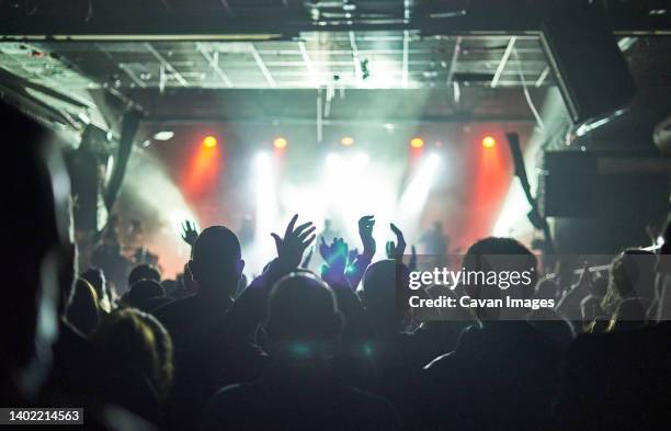 concert crowd at live music festival - popular music concert imagens e fotografias de stock