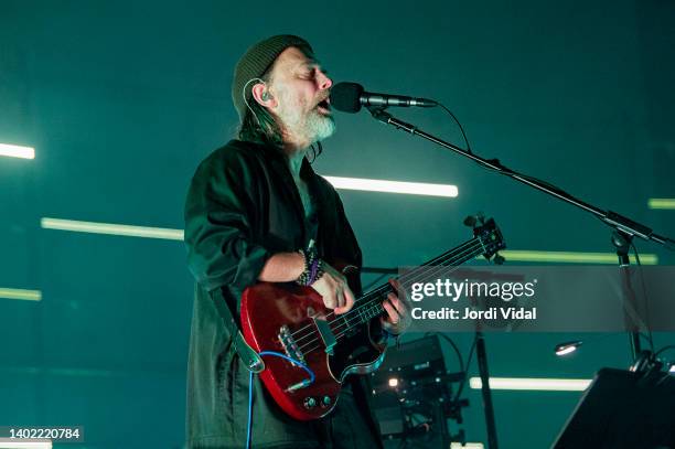 Thom Yorke of The Smile performs on stage during Primavera Sound Festival at Parc del Forum on June 10, 2022 in Barcelona, Spain.