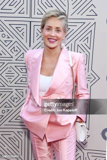Sharon Stone attends The 2022 CORE Gala, hosted by Sean Penn and Ann Lee, at Hollywood Palladium on June 10, 2022 in Los Angeles, California.