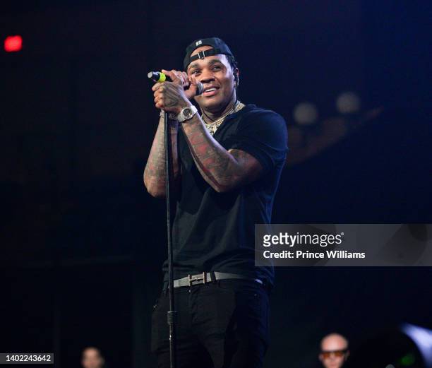 Kevin Gates performs during Lil Baby & Friends Concert at Mississippi Coast Coliseum on June 4, 2022 in Biloxi, Mississippi.