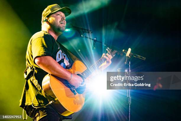 Mitchell Tenpenny performs during Day 2 of CMA Fest 2022 at Ascend Amphitheater on June 10, 2022 in Nashville, Tennessee.