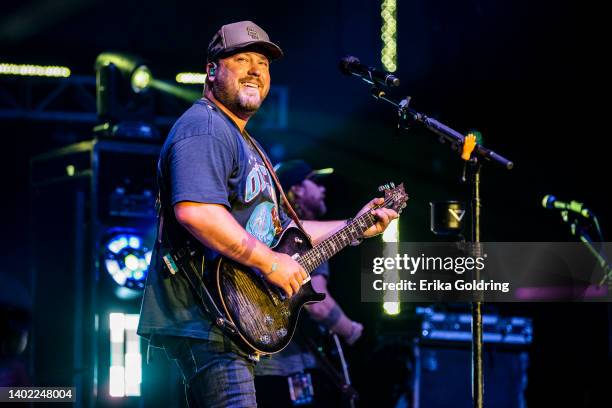 Mitchell Tenpenny performs during Day 2 of CMA Fest 2022 at Ascend Amphitheater on June 10, 2022 in Nashville, Tennessee.