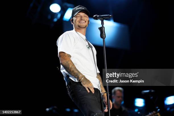 Kane Brown performs during day 2 of CMA Fest 2022 at Nissan Stadium on June 10, 2022 in Nashville, Tennessee.