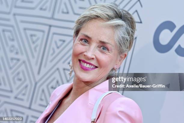 Sharon Stone attends the 2022 CORE Gala hosted by Sean Penn and Ann Lee at Hollywood Palladium on June 10, 2022 in Los Angeles, California.