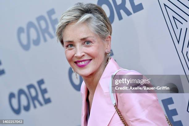 Sharon Stone attends the 2022 CORE Gala hosted by Sean Penn and Ann Lee at Hollywood Palladium on June 10, 2022 in Los Angeles, California.