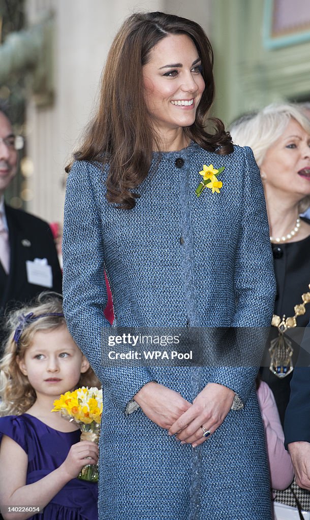 Queen Elizabeth II, Camilla, Duchess Of Cornwall And Catherine, Duchess Of Cambridge Visit Fortnum & Mason Store