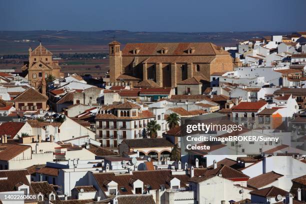 iglesia de san pedro, st. peter's church, old town of antequera, andalusia, spain - málaga málaga province stock illustrations