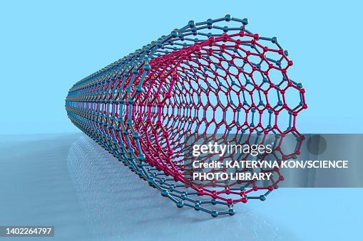 Carbon nanotube, illustration Carbon nanotube, illustration