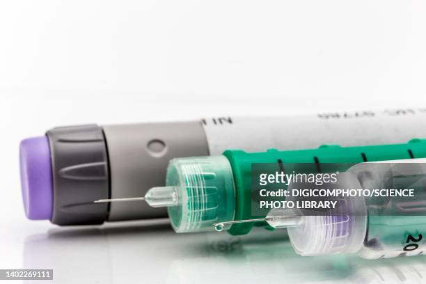 insulin pens - diabetes and nobody stock pictures, royalty-free photos & images