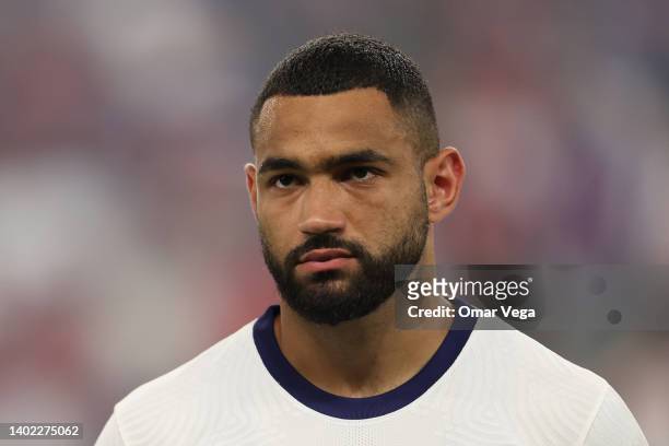 Cameron Carter-Vickers of United States stands for their national anthem before to the CONCACAF Nations League match between Grenada and United...