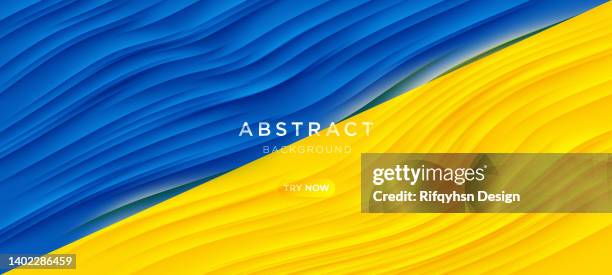 illustrazioni stock, clip art, cartoni animati e icone di tendenza di sfondo astratto di forma geometrica blu e giallo sfumato. sfondo futuristico moderno. può essere utilizzato per landing page, copertine di libri, brochure, volantini, riviste, qualsiasi marchio, banner, intestazioni, presentazioni e sfondi di sfondi - sfondo giallo
