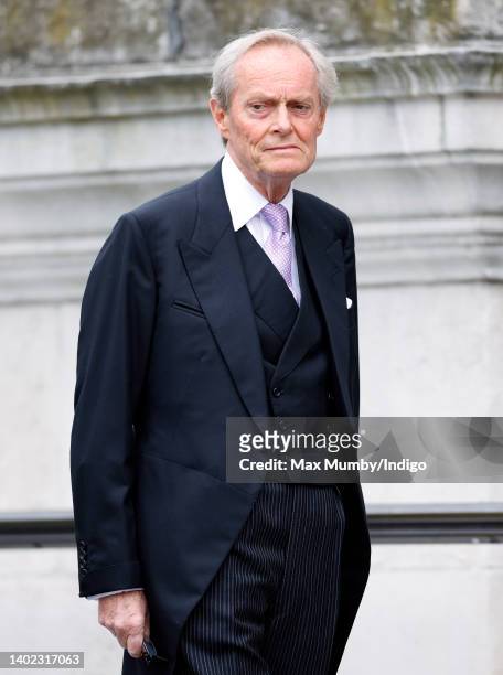 Charles Wellesley, 9th Duke of Wellington attends a National Service of Thanksgiving to celebrate the Platinum Jubilee of Queen Elizabeth II at St...
