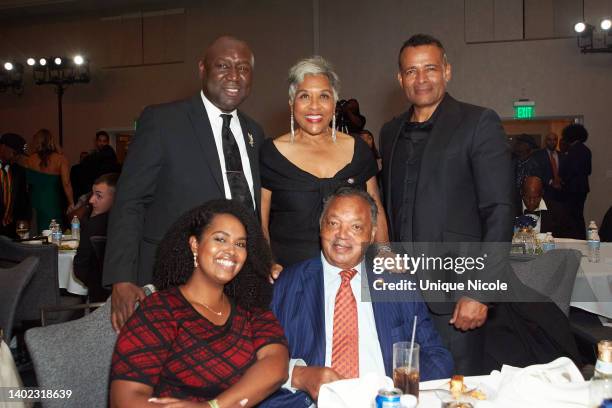 Benjamin Crump, Joyce Beatty, Mario Van Peebles and Rev. Jesse Jackson attend the 2nd Annual Attorney Benjamin Crump Equal Justice Now Awards at...