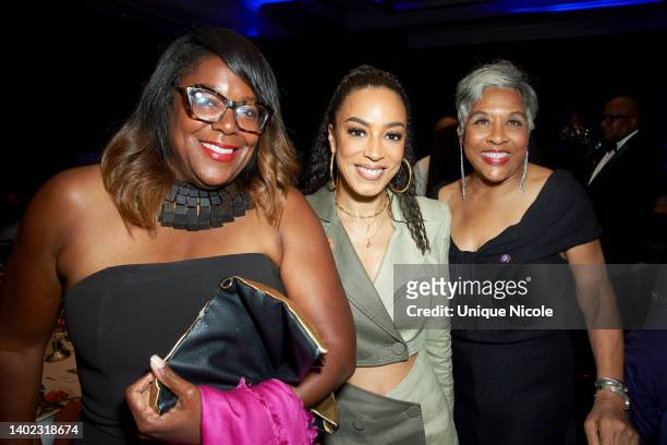 Angela Rye and Joyce Beatty with guest attend the 2nd Annual Attorney Benjamin Crump Equal Justice Now Awards at Courtyard by Marriott Los Angeles...