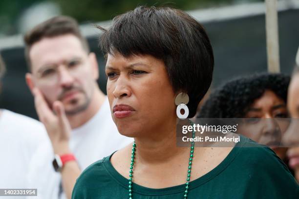 Mayor Muriel Bowser attends March for Our Lives 2022 on June 11, 2022 in Washington, DC.