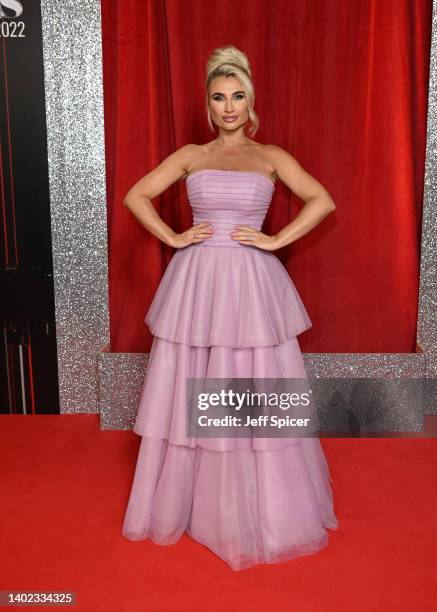 Billie Faiers attends the British Soap Awards 2022 at Hackney Empire on June 11, 2022 in London, England.