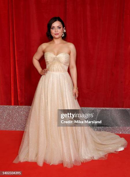 Shona McGarty attends the British Soap Awards 2022 at Hackney Empire on June 11, 2022 in London, England.