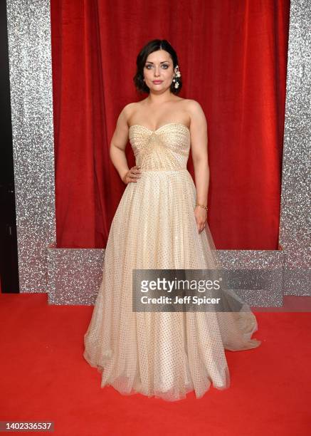 Shona McGarty attends the British Soap Awards 2022 at Hackney Empire on June 11, 2022 in London, England.