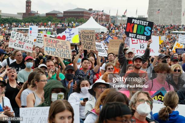 Participants during March for Our Lives 2022 on June 11, 2022 in Washington, DC.