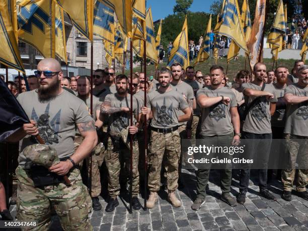 Azoz Regiment 1,548 Ukrainian Azov Regiment Stock Photos, High-Res Pictures, and ...