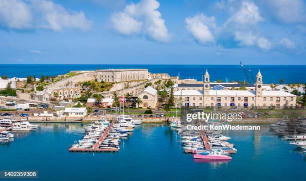 royal naval dockyard-bermuda - sandys bermuda stock pictures, royalty-free photos & images