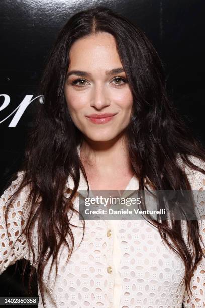 Emanuela Postacchini attends the Filming Italy 2022 red carpet on June 11, 2022 in Santa Margherita di Pula, Italy.