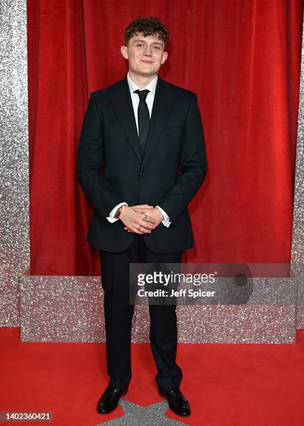 Ellis Hollins attends the British Soap Awards 2022 at Hackney Empire on June 11, 2022 in London, England.