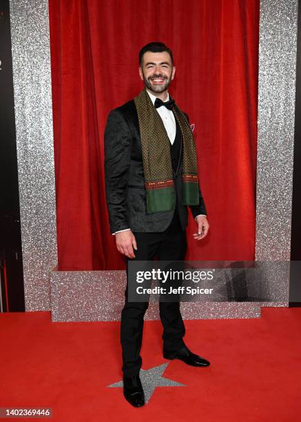 David Tag attends the British Soap Awards 2022 at Hackney Empire on June 11, 2022 in London, England.
