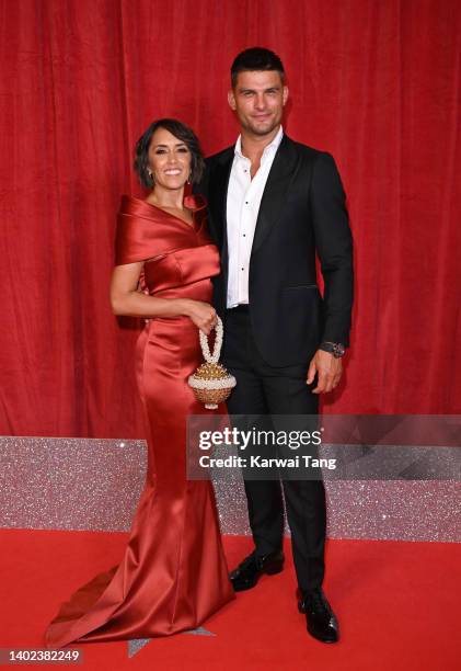 Janette Manrara and Aljaz Skorjanec attend the 2022 British Soap Awards at Hackney Empire on June 11, 2022 in London, England.