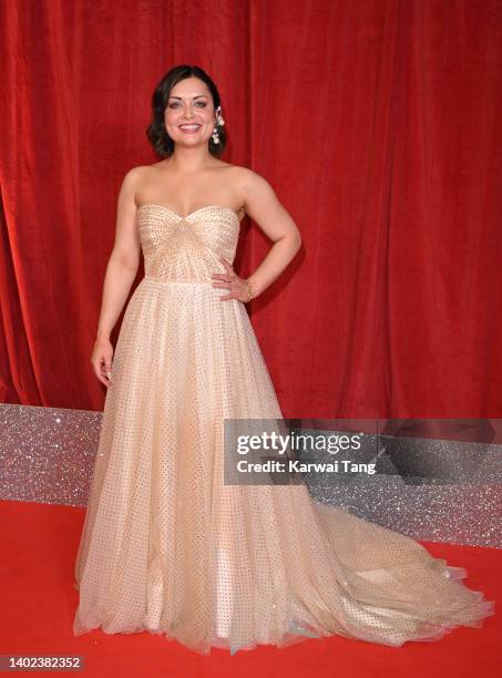 Shona McGarty attends the 2022 British Soap Awards at Hackney Empire on June 11, 2022 in London, England.