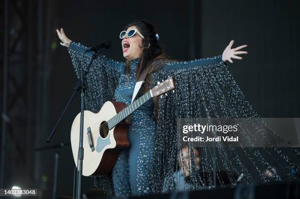 Solea Morente performs on stage during Primavera Sound Festival Weekend 2, Day 3 at Parc del Forum on June 11, 2022 in Barcelona, Spain.