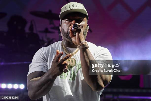 Cent performs on day 1 of Parklife Festival at Heaton Park on June 11, 2022 in Manchester, England.