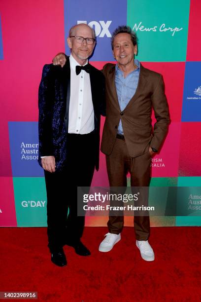 Ron Howard and Brian Grazer attend G'Day USA and The American Australian Association 2022 G'Day AAA Arts Gala at JW Marriott Los Angeles L.A. LIVE on...
