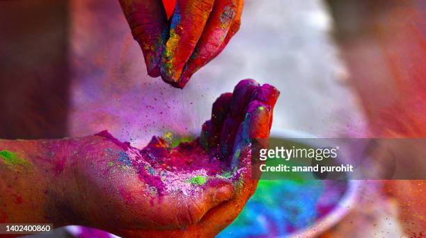 holi festival, splash or spatter of colours indian festival of colors - art festival fotografías e imágenes de stock