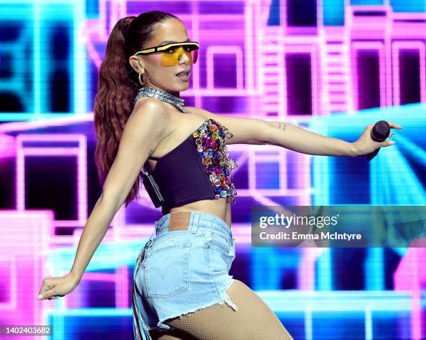 Anitta performs onstage during LA Pride's Official In-Person Music Event "LA Pride In The Park" Presented by Christopher Street West at Los Angeles...