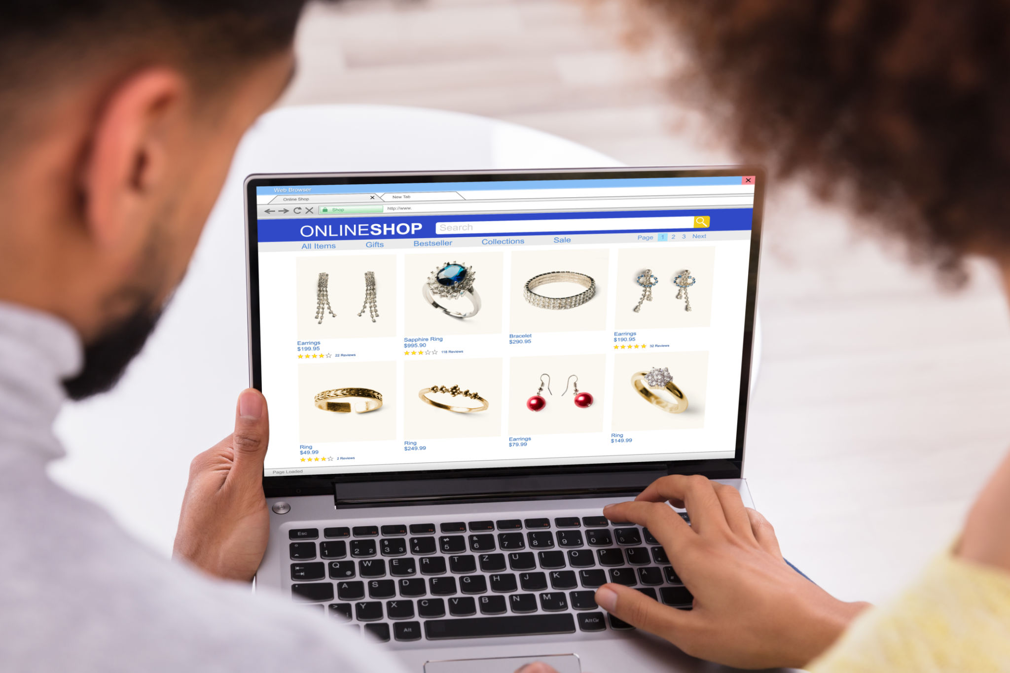 online jewellery shopping