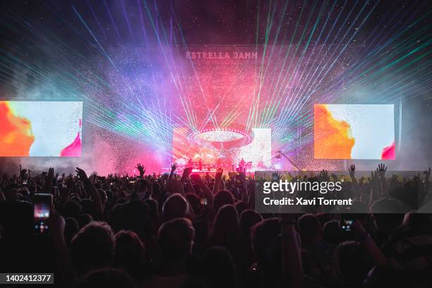 General view of Estrella Damm stage during Primavera Sound Festival, Weekend 2, Day 3 on June 11, 2022 in Barcelona, Spain.