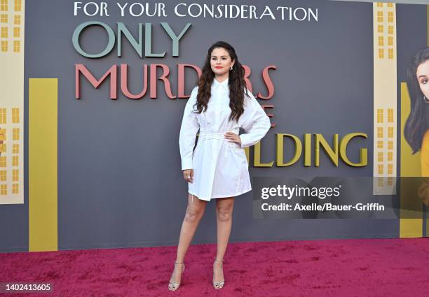 Selena Gomez attends Hulu's "Only Murders In The Building" FYC Event at El Capitan Theatre on June 11, 2022 in Los Angeles, California.