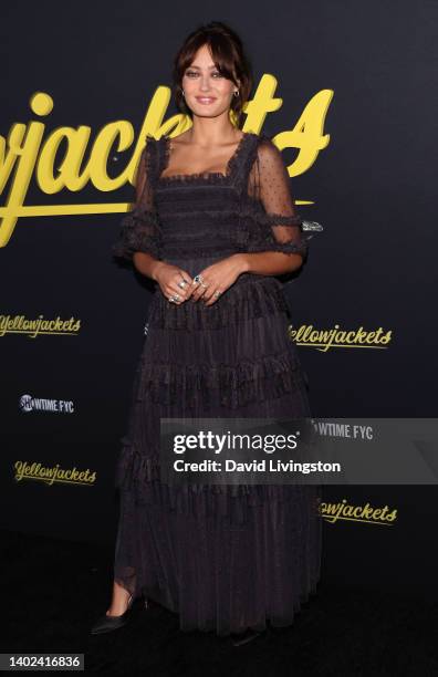 Ella Purnell attends Showtimes's "Yellowjackets" FYC event at Hollywood Forever on June 11, 2022 in Hollywood, California.