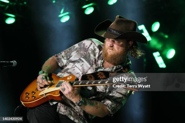John Osborne of Brothers Osborne performs during day 3 of CMA Fest 2022 at Nissan Stadium on June 11, 2022 in Nashville, Tennessee.