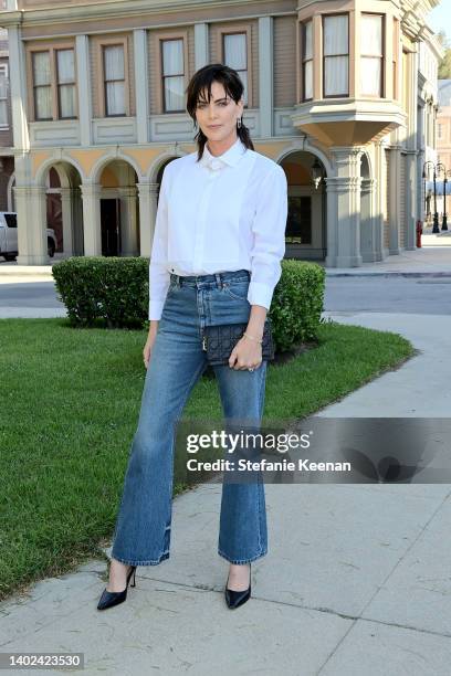 Charlize Theron attends Charlize Theron's Africa Outreach Project Block Party at Universal Studios Backlot on June 11, 2022 in Universal City,...