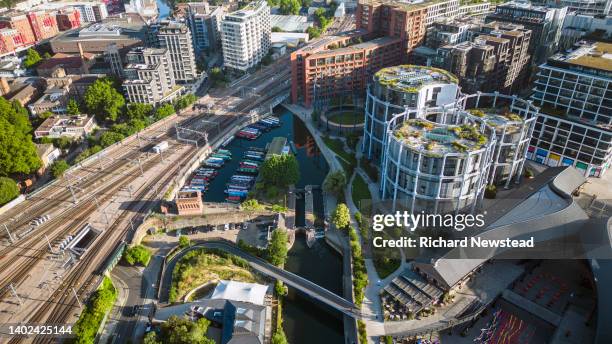 st. pancras basin - railways uk stock pictures, royalty-free photos & images