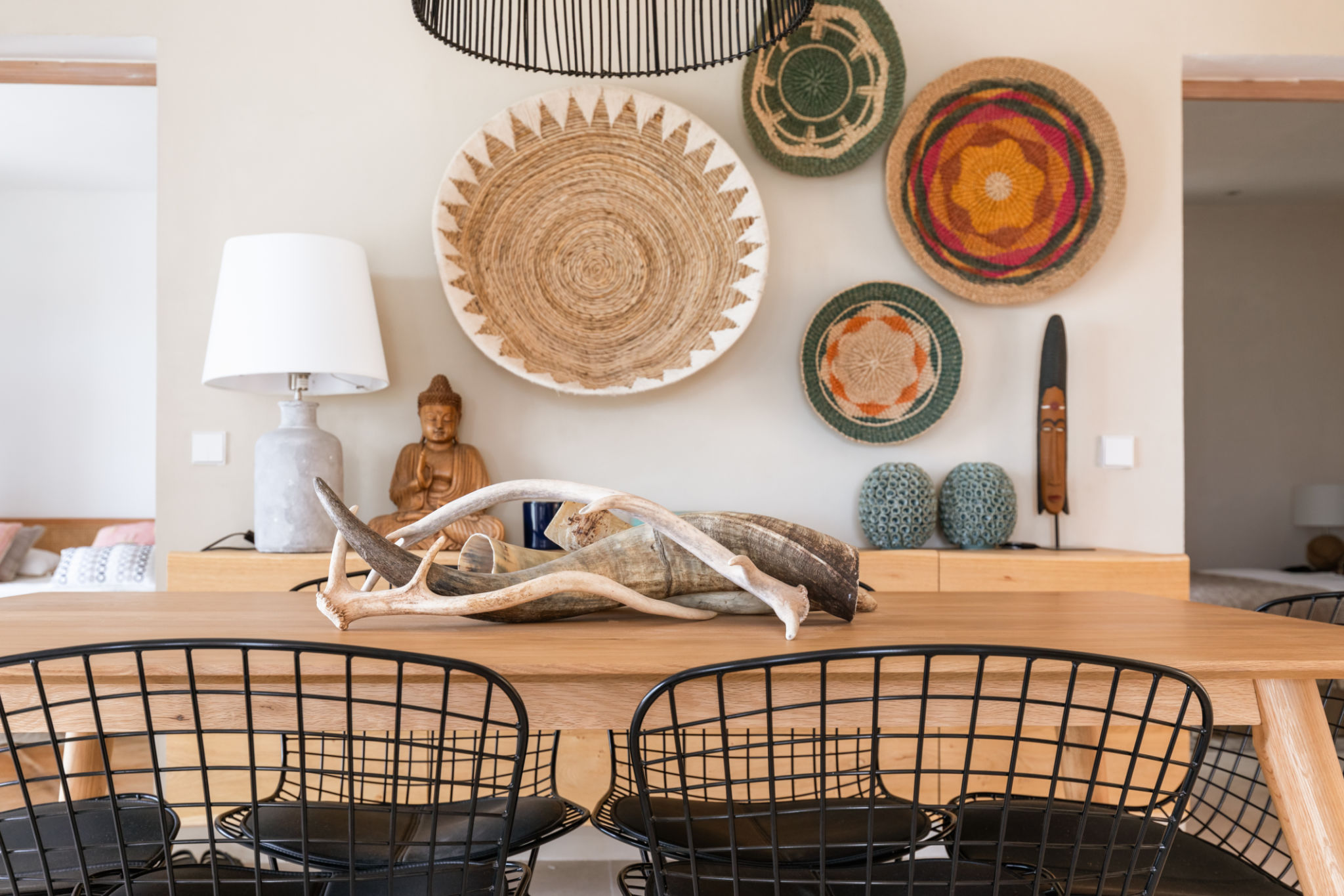 chandeliers in different rooms