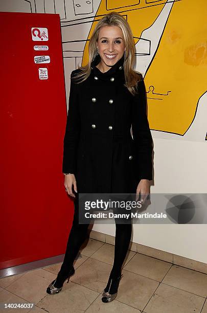Lara Lewington attends The Ultimate News Quiz, in aid of Action for Children, Restless Development and Rory Peck Trust at Quaglino’s on March 1, 2012...