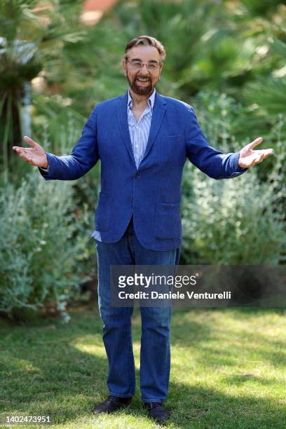 Kabir Bedi attends the Filming Italy 2022 photocall on June 12, 2022 in Santa Margherita di Pula, Italy.