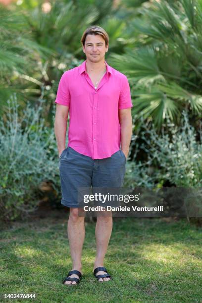Josh Hartnett attends the Filming Italy 2022 photocall on June 12, 2022 in Santa Margherita di Pula, Italy.