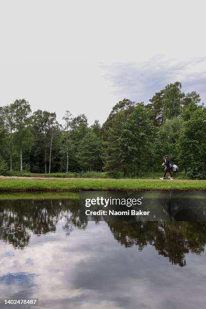 Linn Grant of Sweden walks up the 14th hole during Day Four of the Volvo Car Scandinavian Mixed Hosted by Henrik & Annika at Halmstad Golf Club on...