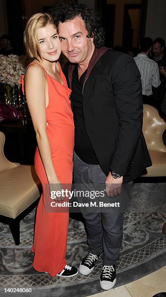 Cast member Agyness Deyn and Ant Genn attend an after party celebrating the press night performance of 'The Leisure Society' at Corinthia Hotel...